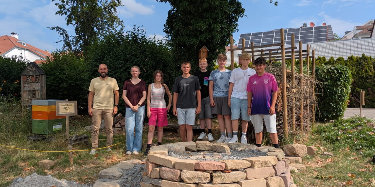 Sonderpreis &bdquo;Neu angelegter Garten&ldquo; f&uuml;r die Garten-AG der Realschule G&uuml;glingen