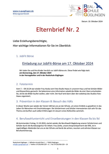 Elternbrief 2