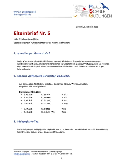 Elternbrief 5